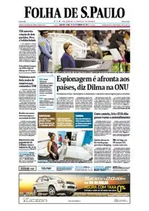 Jornal Folha de São Paulo - 25 de setembro de 2013 - Quarta
