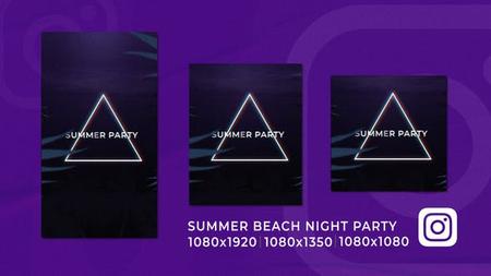 Tropical Summer Beach Night Party Instagram Reel 52003634