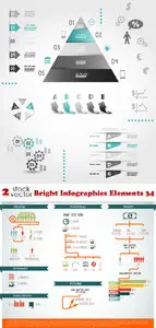 Vectors - Bright Infographics Elements 34