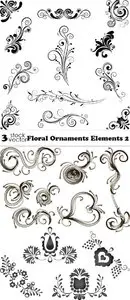 Vectors - Floral Ornaments Elements 2