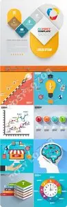 Infographics and diagram business concept vector 35