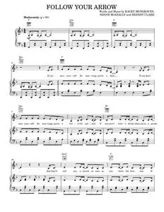 Follow your arrow - Kacey Musgraves (Piano-Vocal-Guitar)