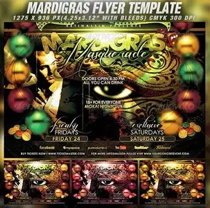 GraphicRiver Mardigras Masquerade Flyer Template
