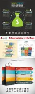 Vectors - Infographics with Bags