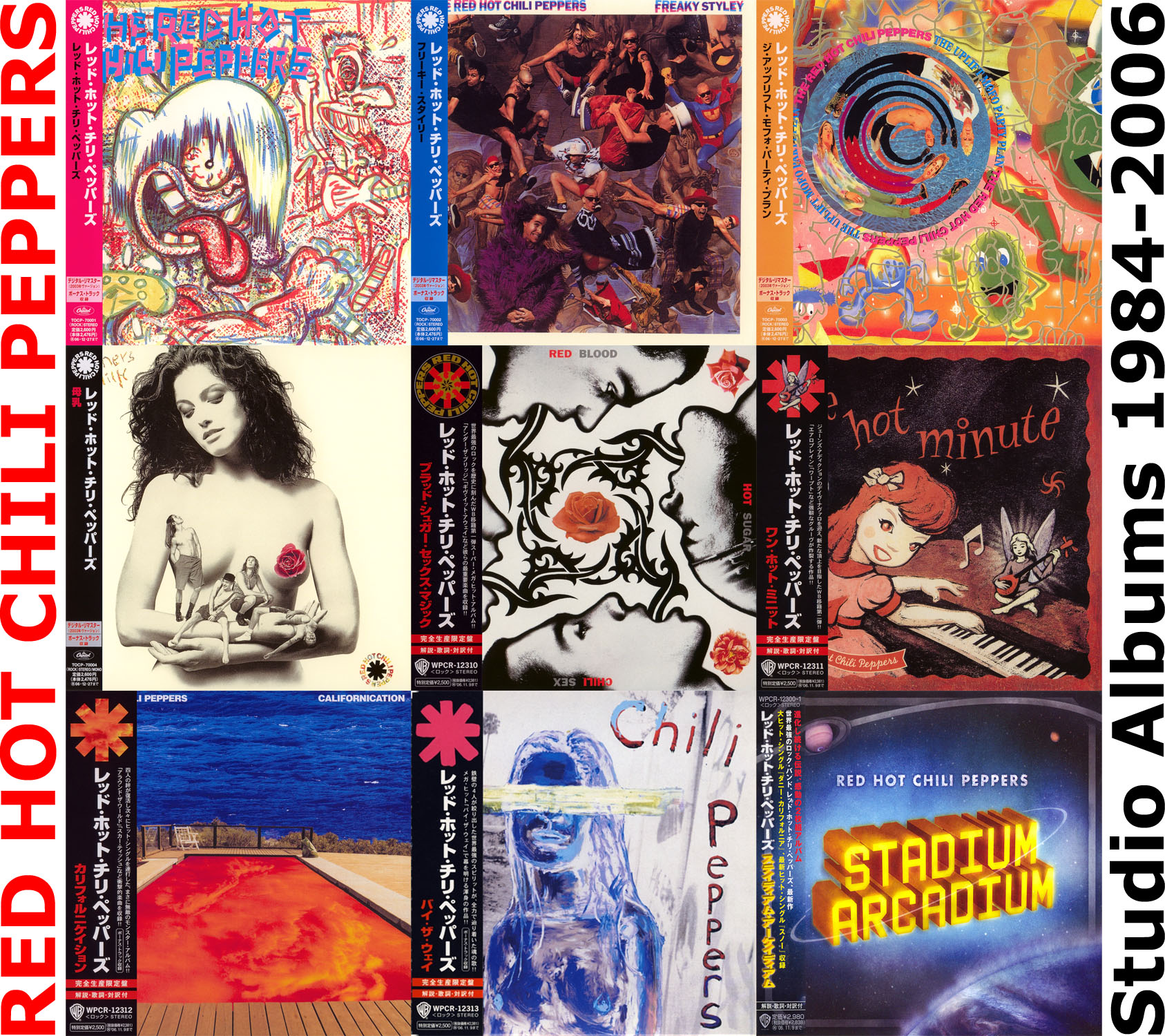 Red Hot Chili Peppers - Studio Albums Collection 1984-2006 Japanese Release...