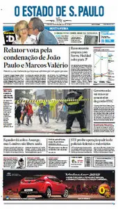 Jornal O Estado de São Paulo - 17 de agosto de 2012 - Sexta