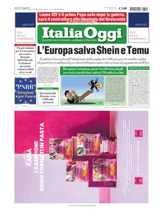 ItaliaOggi - 13 Maggio 2025