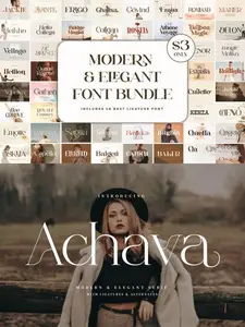 48 Fonts Pack Modern OTF TTF