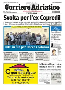 Corriere Adriatico Pesaro - 12 Ottobre 2025