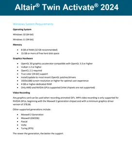 Altair Twin Activate 2024.0