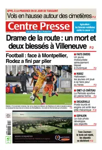 Centre Presse Aveyron - 1 Novembre 2025