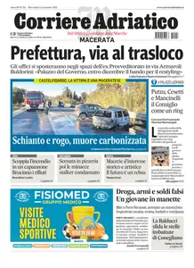 Corriere Adriatico Macerata - 12 Novembre 2025