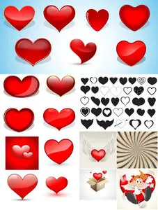 Valentine Elements Vector