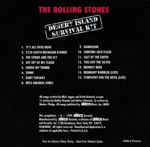 The Rolling Stones - Desert Island Survival Kit (1994)