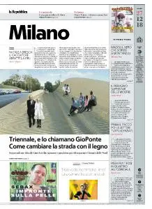 la Repubblica Milano - 27 Dicembre 2018