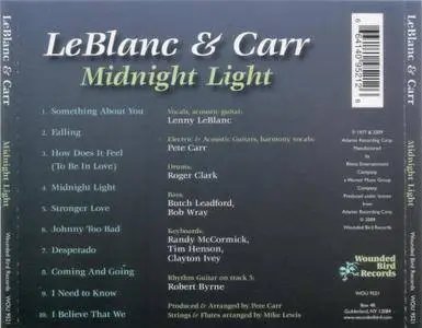 LeBlanc & Carr - Midnight Light (1977) [2009, Remastered Reissue]