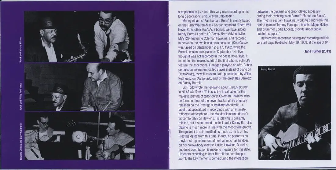 Coleman Hawkins - Desafinado + Bluesy Burrell (2013) {Mater Jazz}