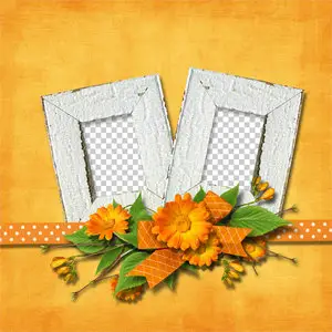 5 Quick Pages: Orange Flowers