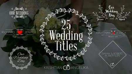 Wedding Titles - Project for After Effects (VideoHive)