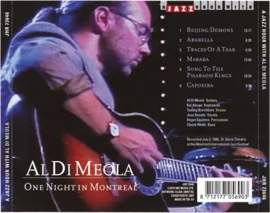 Al Di Meola - One Night In Montreal (2010) {JHR 73646}