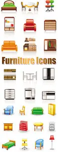 Furniture Icons Vector 