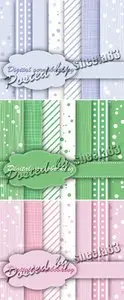 Scrapbook Color Patterns Vector 2