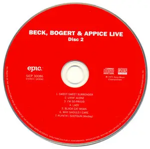 Beck, Bogert & Appice - Beck, Bogert & Appice Live (1973) [2013, Sony Music Japan, SICP-30085~6] Re-up