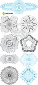  SS Different Guilloche Patterns #3