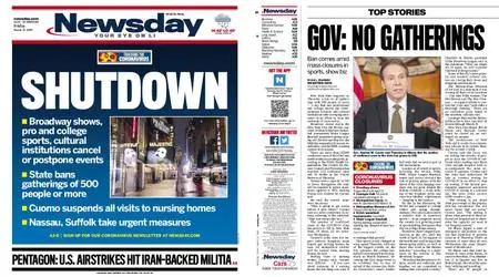 Newsday – March 13, 2020