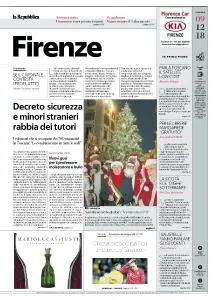 la Repubblica Firenze - 9 Dicembre 2018