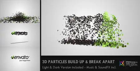 3D Particles Logo Build Up & Break Apart Intro - Project for After Effects (VideoHive)