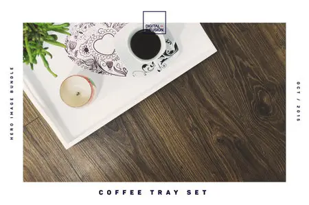 CreativeMarket - Coffee Tray Set / Hero Image Bundle