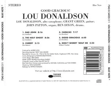 Lou Donaldson - Good Gracious! (1963) {Blue Note Rare Groove Series, CDP 54325 rel 1997}