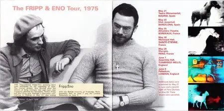 Fripp & Eno - Live In Paris 28.05.1975 (2014) {3CD Set Opal DGM3101}