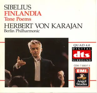 Sibelius- Finlandia and Tone Poems-Cond. Herbert Von Karajan Quadraphonic DTS-CD