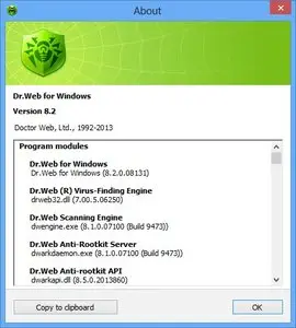 Dr.Web Anti-Virus & Security Space 8.2.0.08131