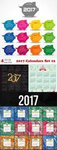 Vectors - 2017 Calendars Set 12