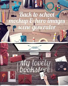 GraphicRiver - Back To School Mockup & Hero Image Scene Generator