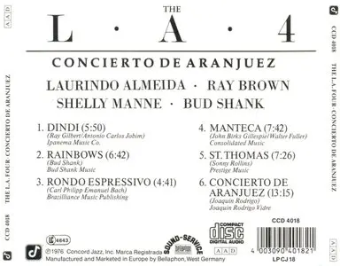 The L.A. Four - Concierto De Aranjuez (1976) {Concord}