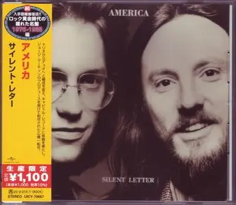 America - Silent Letter (1979) [2021, Japan]