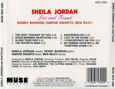 Sheila Jordan - Lost And Found (1990) {Muse MCD5390}