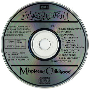 Marillion - Misplaced Childhood (1985) [Non-Remastered, UK Press]