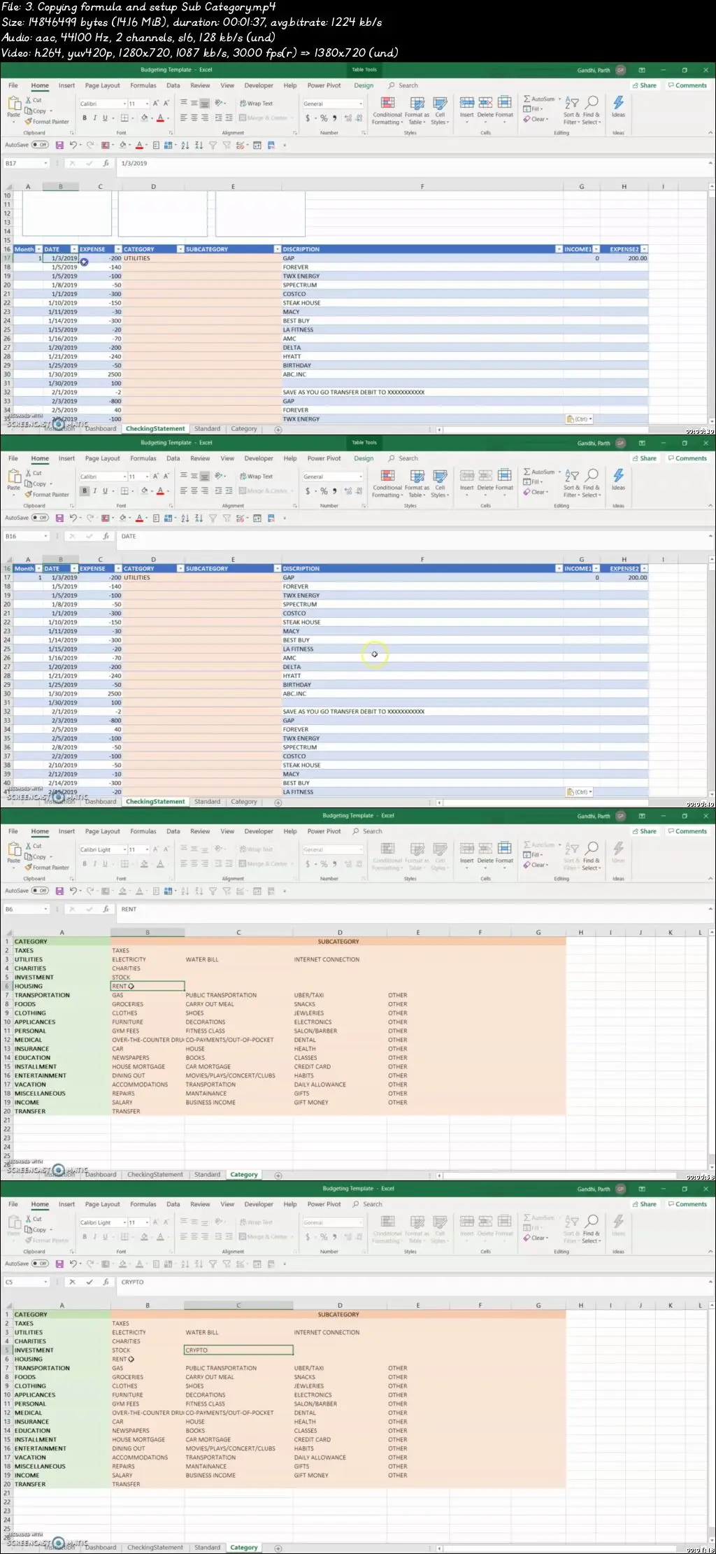 Personal Financial Management using Excel Template / AvaxHome