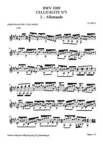 bach bwv1009 cello suite nº3 2 allemande