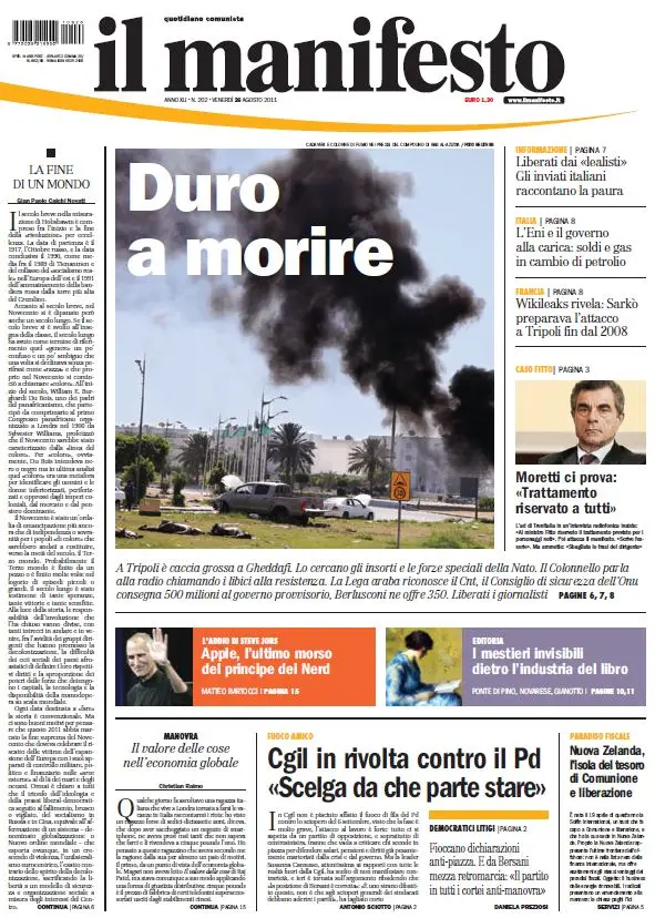 Il Manifesto 26-08-2011