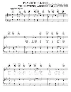 Praise The Lord! Ye Heavens, Adore Him - Edward Osler (Piano-Vocal-Guitar)
