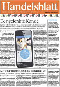 Handelsblatt vom Donnerstag, 23. Oktober 2014