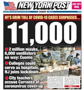 New York Post - March 22, 2020