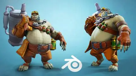 Create a commercial 3D Game Character in Blender full course