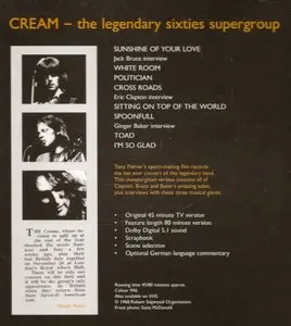 Cream - Farewell Concert 1968 (2005) DVD-9